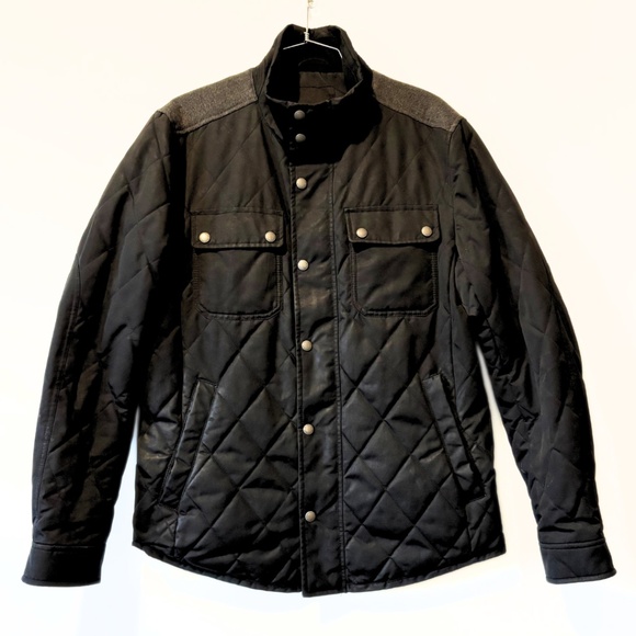 Banana Republic Quilted Jacket Black Size M - Picture 2 of 9